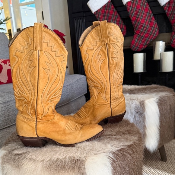 J.Chisholm Women's Cow hide leather Cowboy Boots - Picture 3 of 8